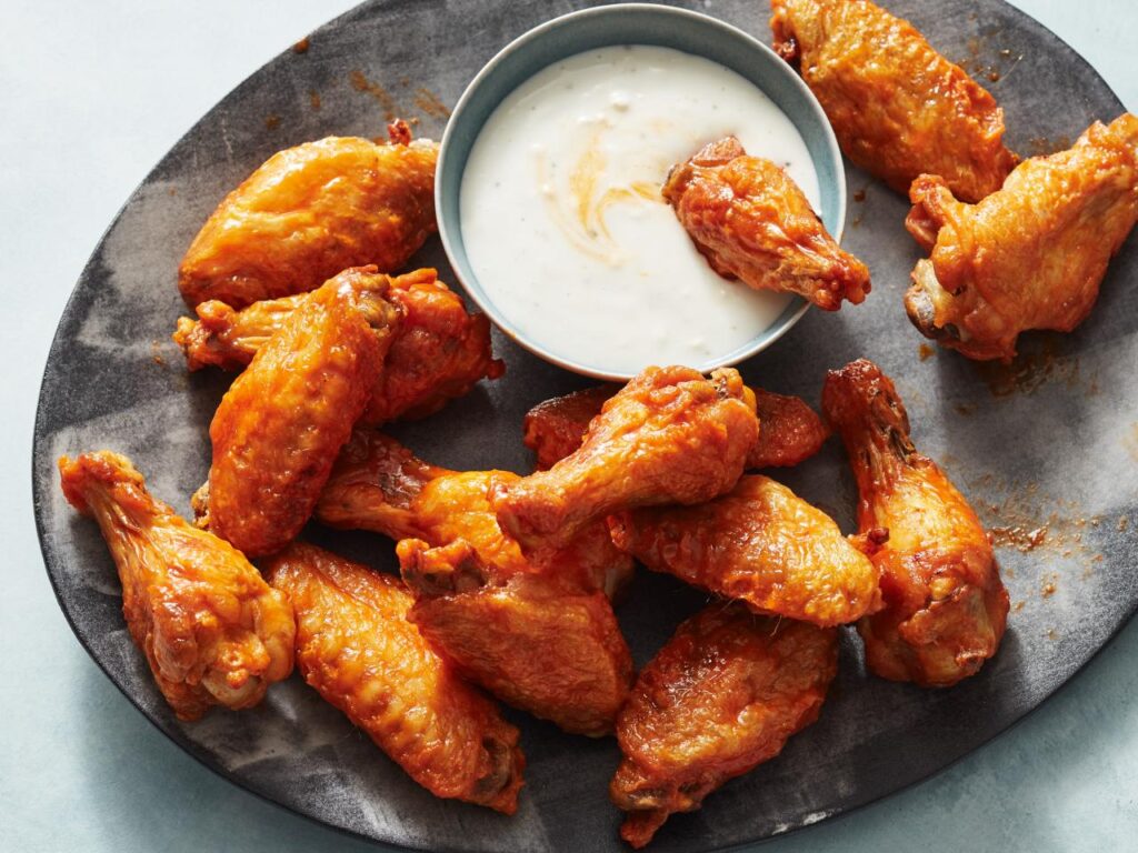 Chicken wings: low sodium game day food