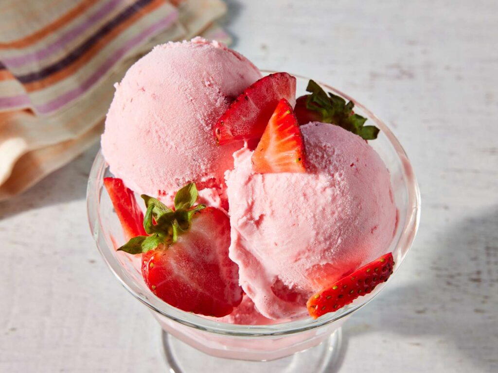 Strawberry ice cream