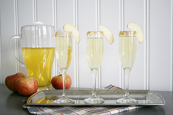 Champagne and Sparkling Cider Toast