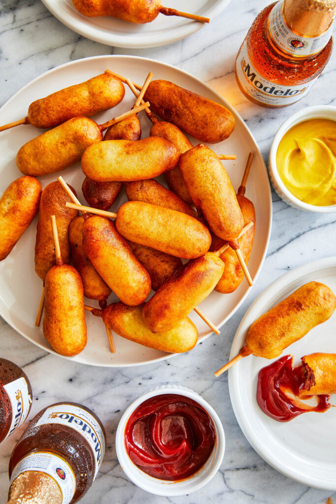 Mini corn dogs