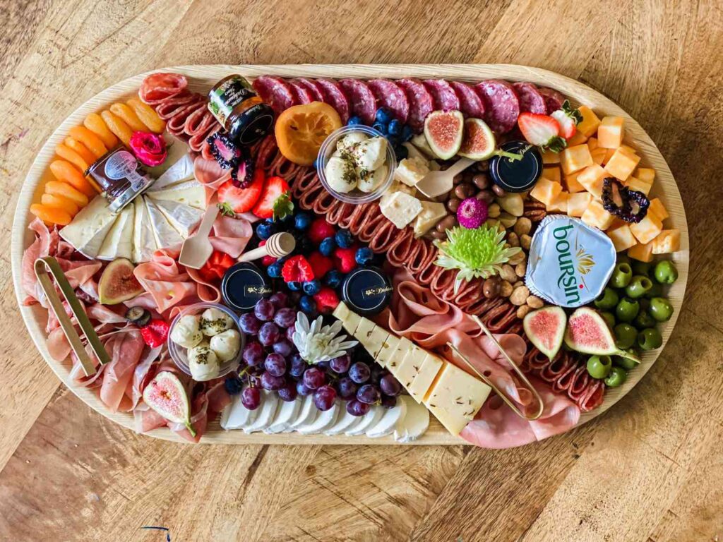 diabetic-friendly game day Cheese and Charcuterie Board