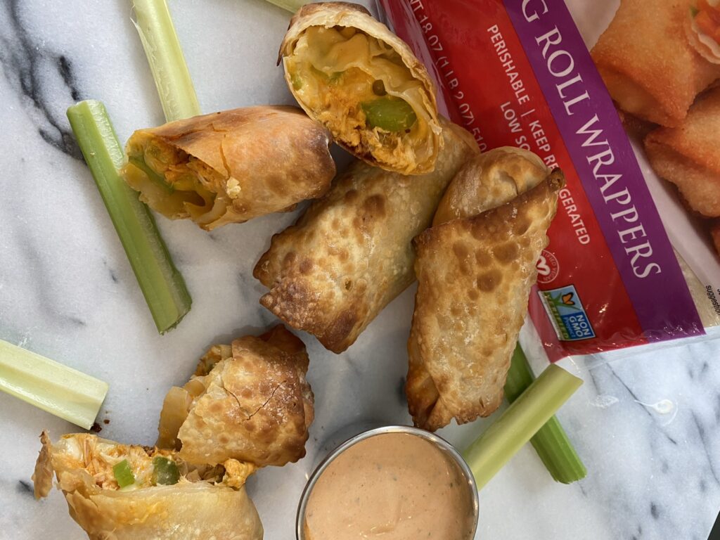 GAME FOOD IDEAS USING EGG ROLL WRAPPERS