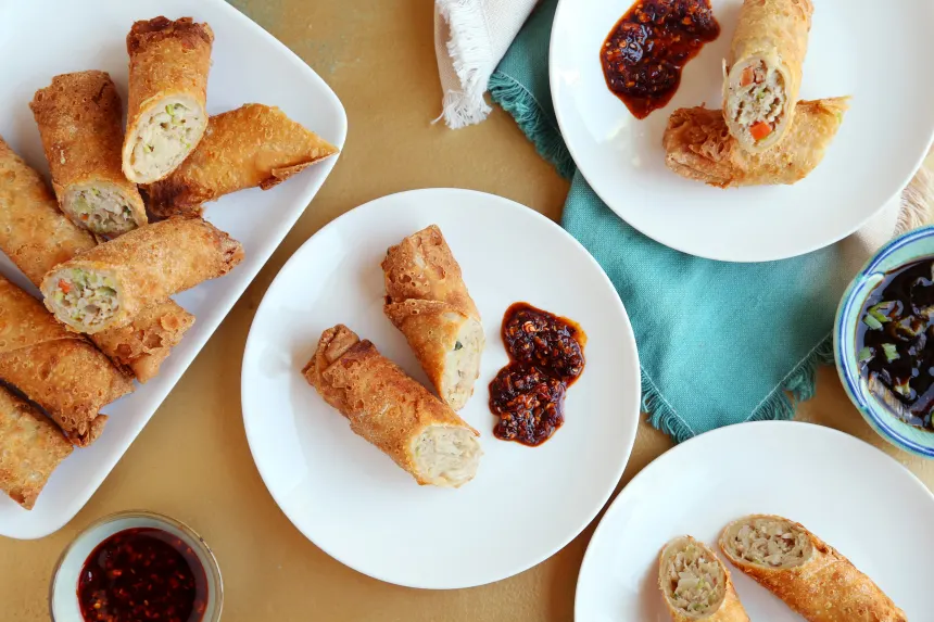 game food ideas for egg roll wrappers