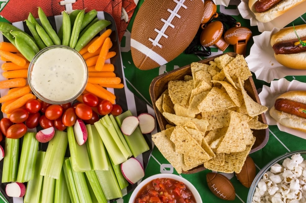 Healthy football game day food