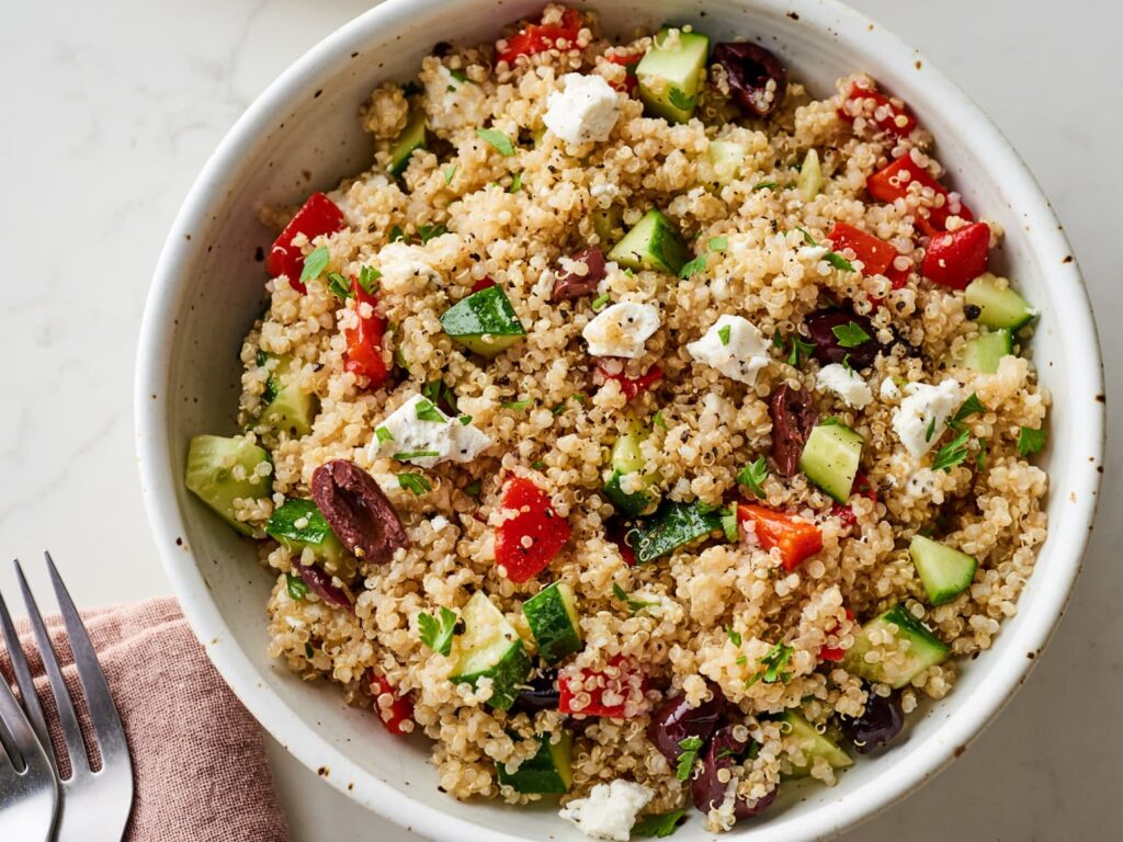 Lent-friendly game day food Quinoa Salad