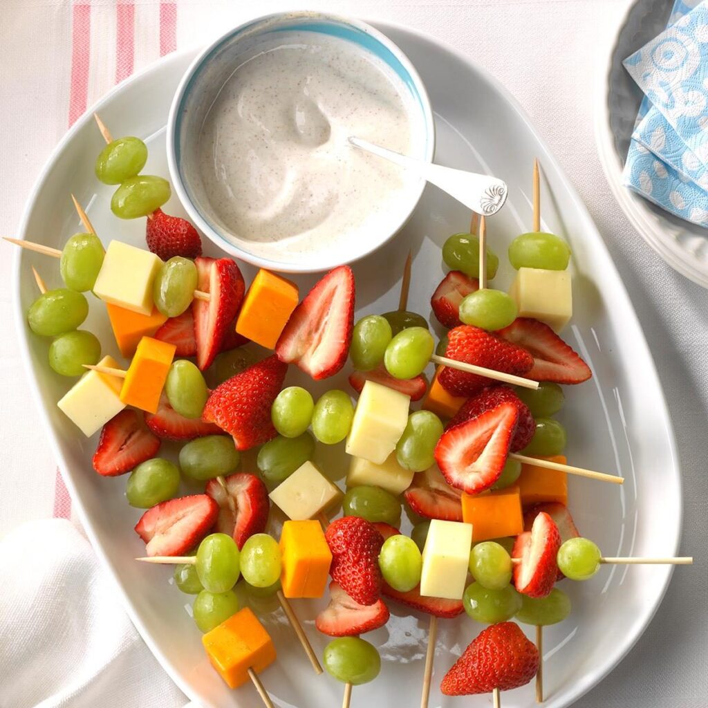 Fruit and Cheese Skewers