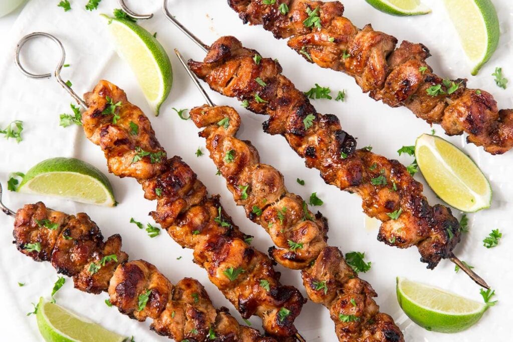 Grilled Chicken Skewers