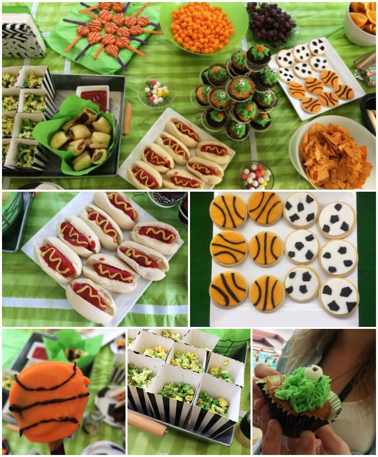 Sports-Themed Treats food