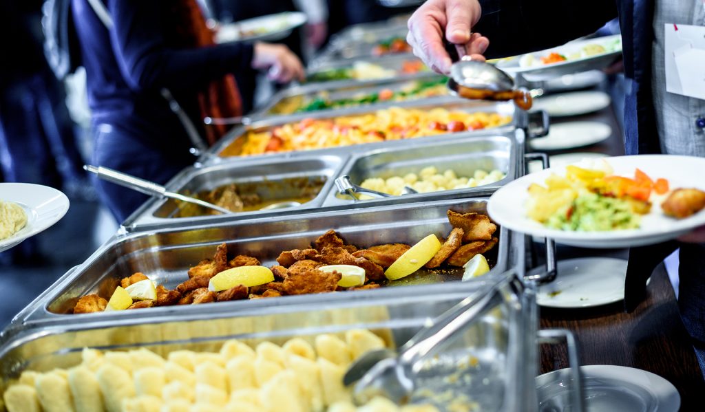 Buffet-style catering 