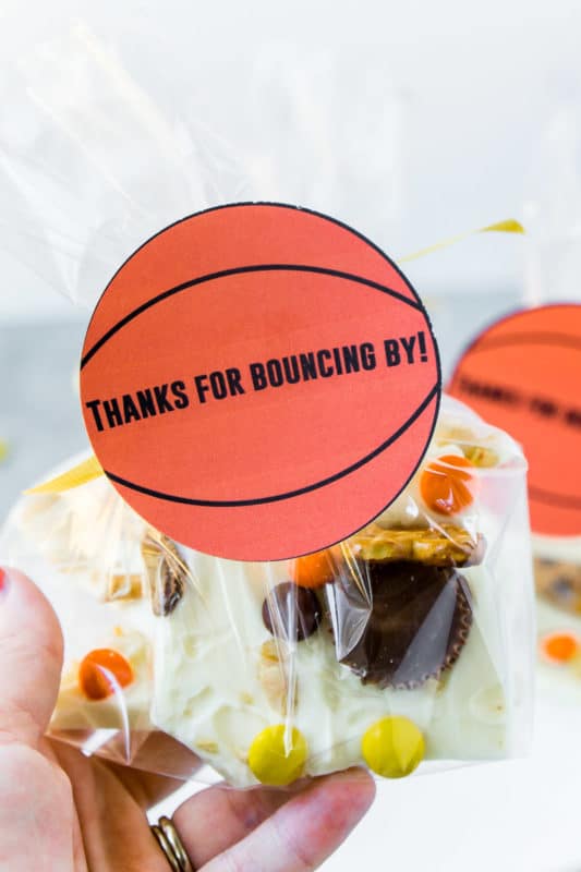 Give your guests mini basketballs as party favors