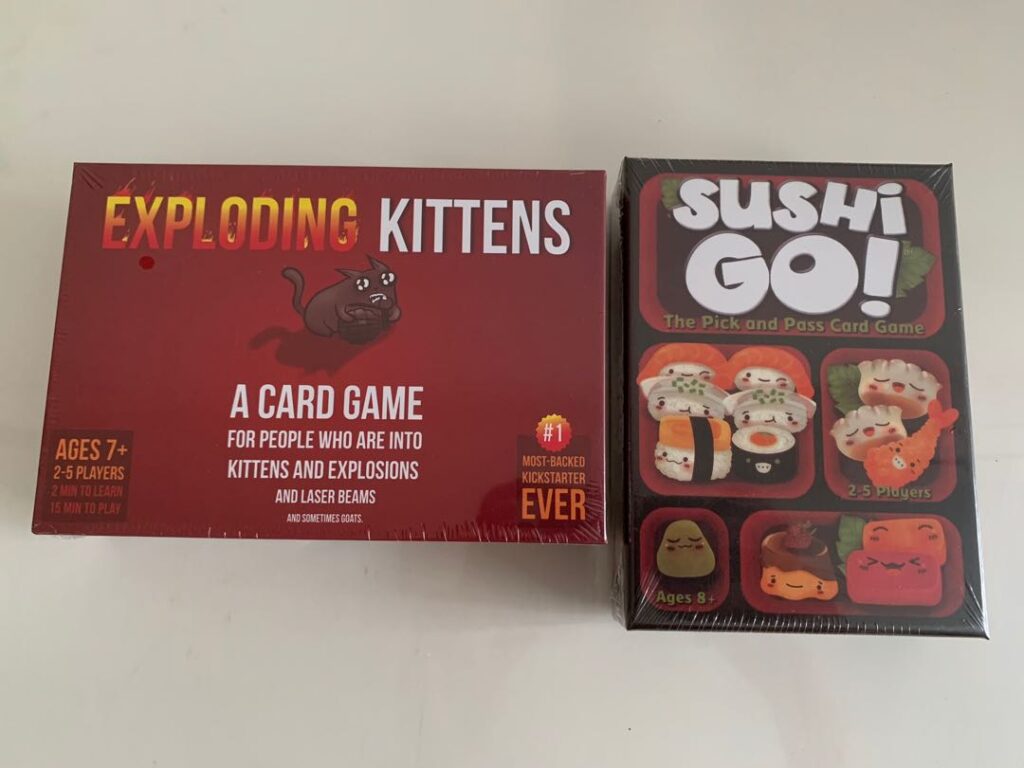 Exploding Kittens or Sushi Go!