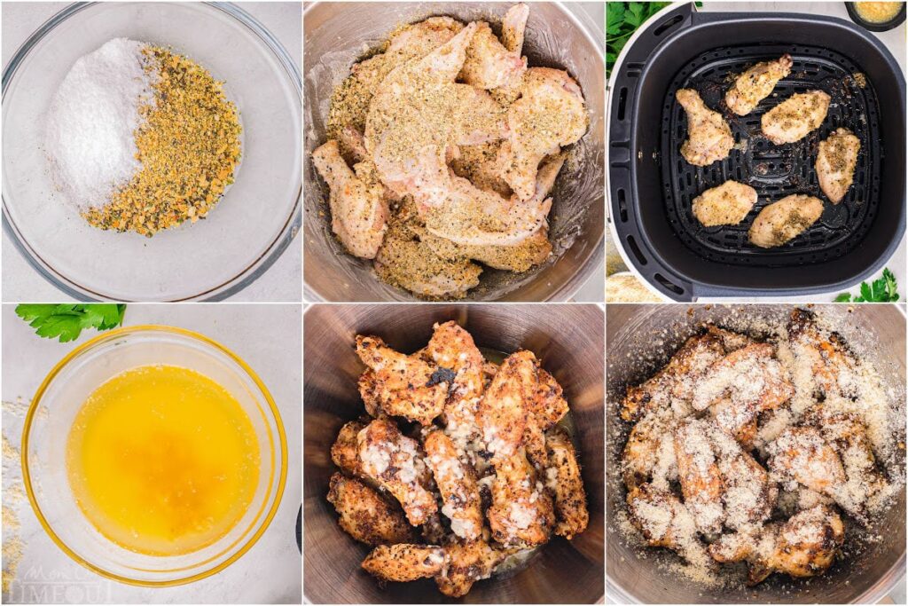 Garlic Parmesan Wings Step-by-Step Instructions