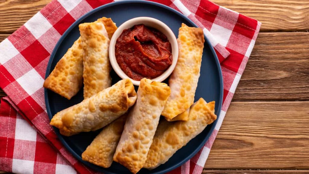 GAME DAY FINGER FOOD RECIPES Air Fryer Pizza Rolls