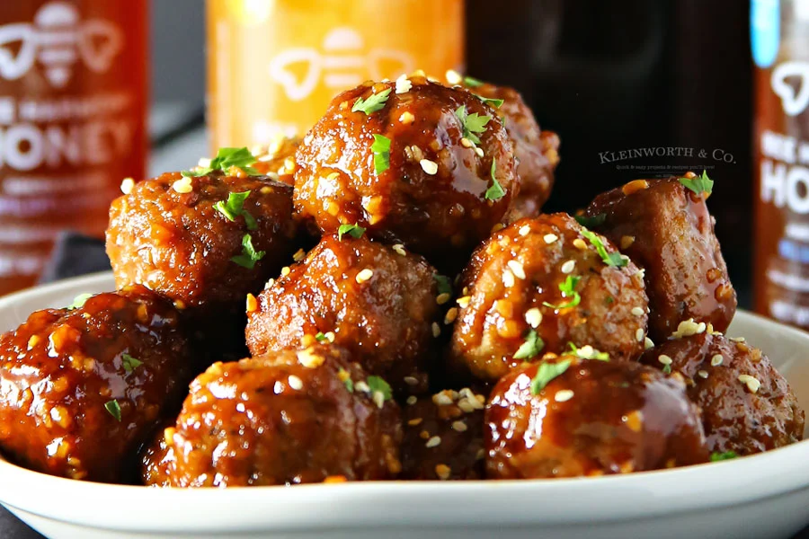 Crockpot Honey Garlic Meatballs