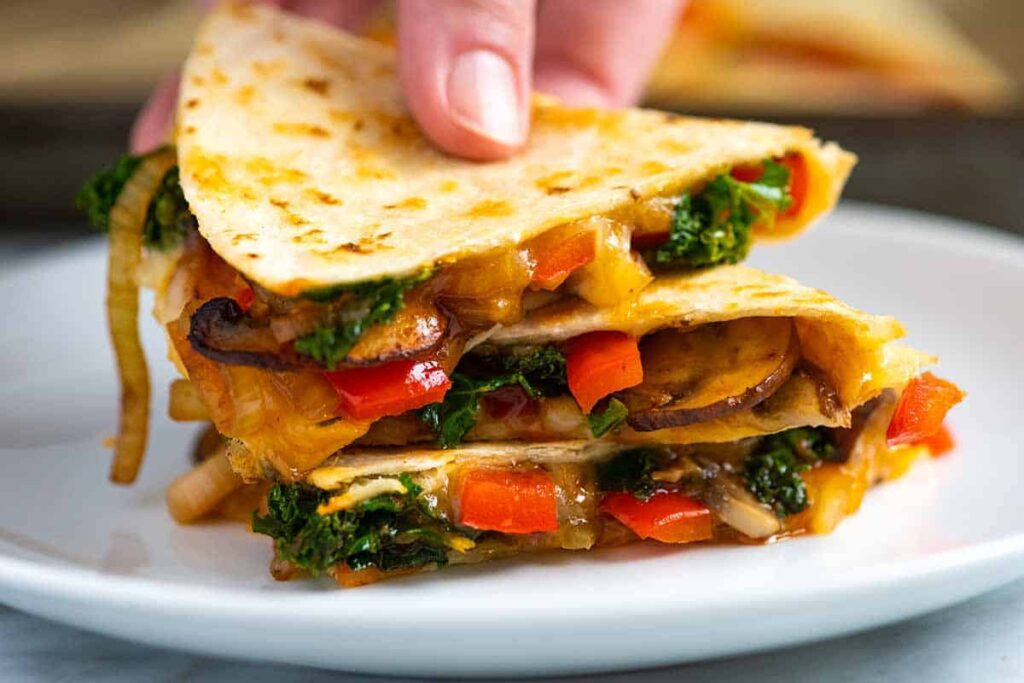 GAME DAY FINGER FOOD RECIPES Vegetable Quesadillas