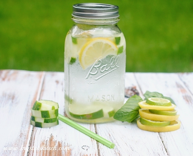 Cucumber Basil Infused Water-