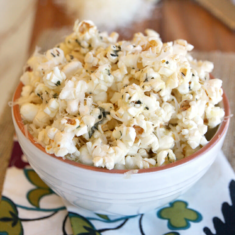 Garlic-Parmesan Popcorn