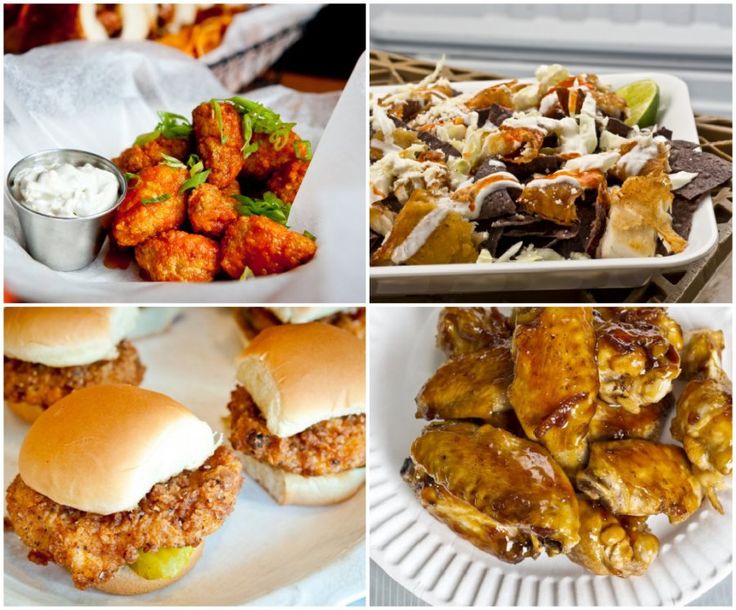 Chicken wings,Sliders and nachos