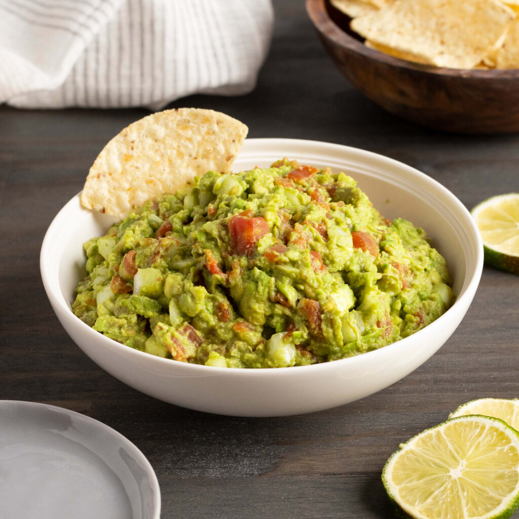 Guacamole with chips