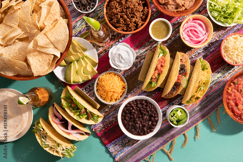 Mexican game day food: Build-Your-Own Taco Station