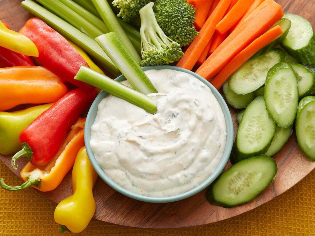 Vegetable Sticks with Dip