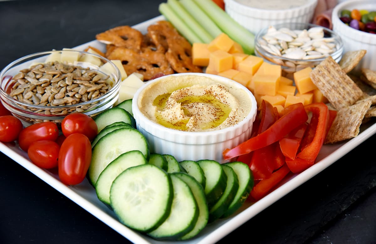 Healthy Snacks for Basketball: Hummus and Veggies